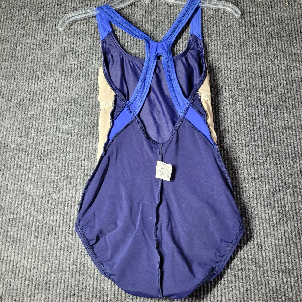 Speedo Womens One Piece Swimsuit X Blue Modest‎ Cut Classic Size 6
